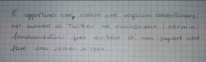 direttamente dalla mia classe di grammatica