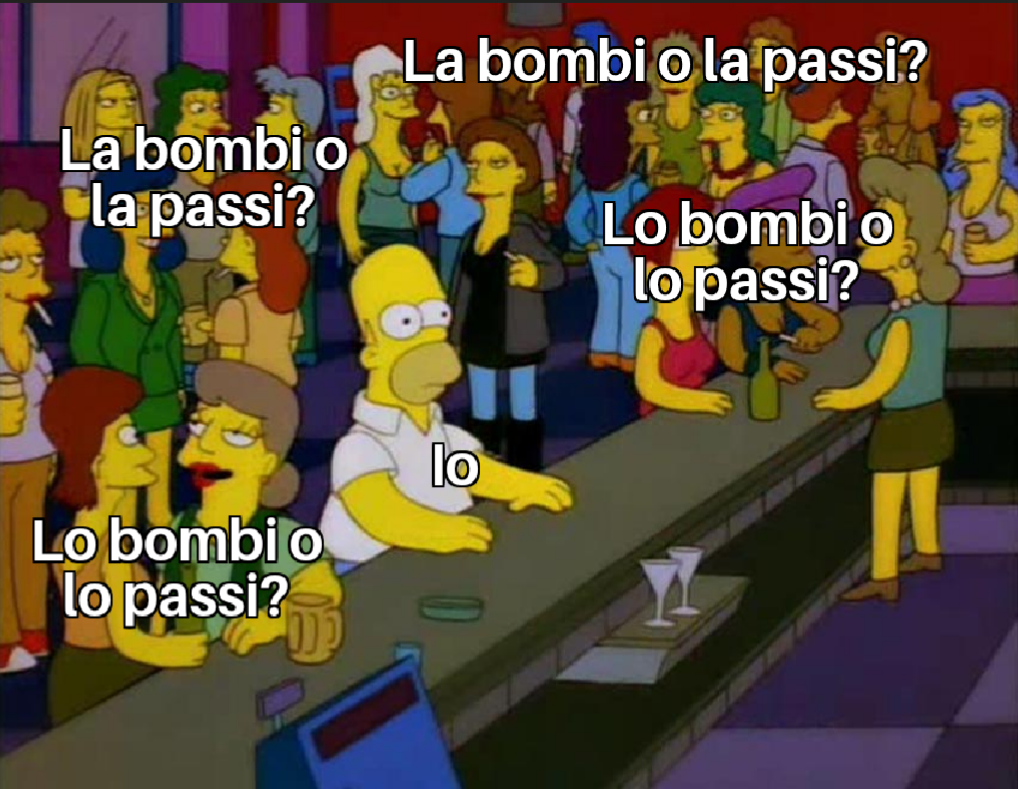 Bombo o passero?