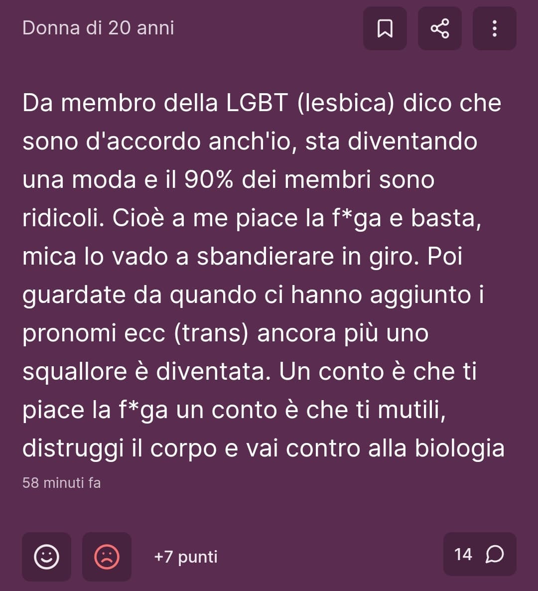 ma la volete smettere di mandare e sostenere ste cagate da troll pick me nei virali 