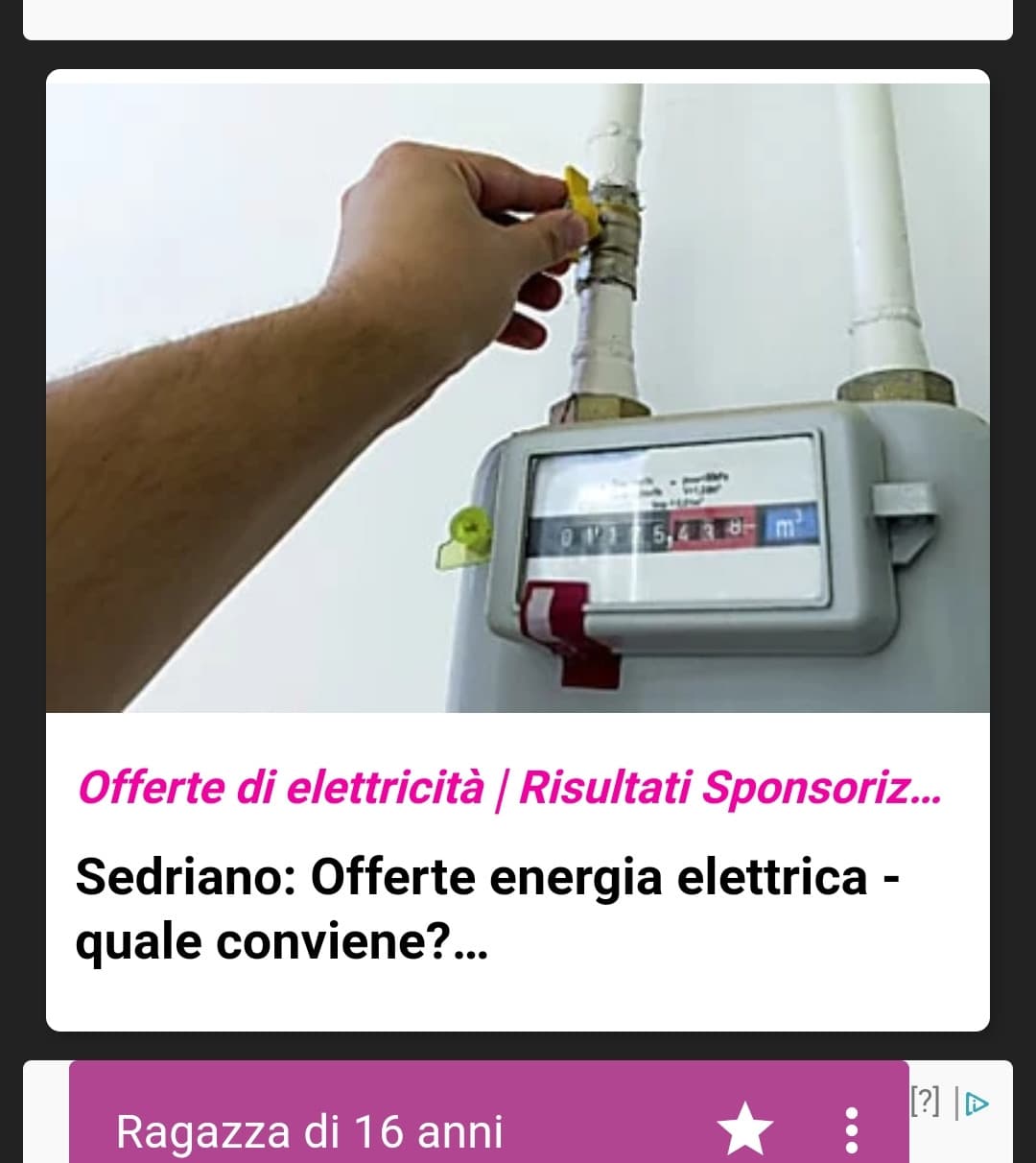 Energia elettrica, ma è un cazzo di contatore del gas