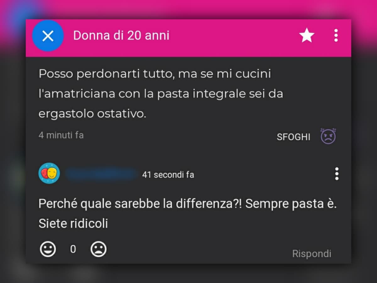 Ma qual è il motivo di rispondere così?