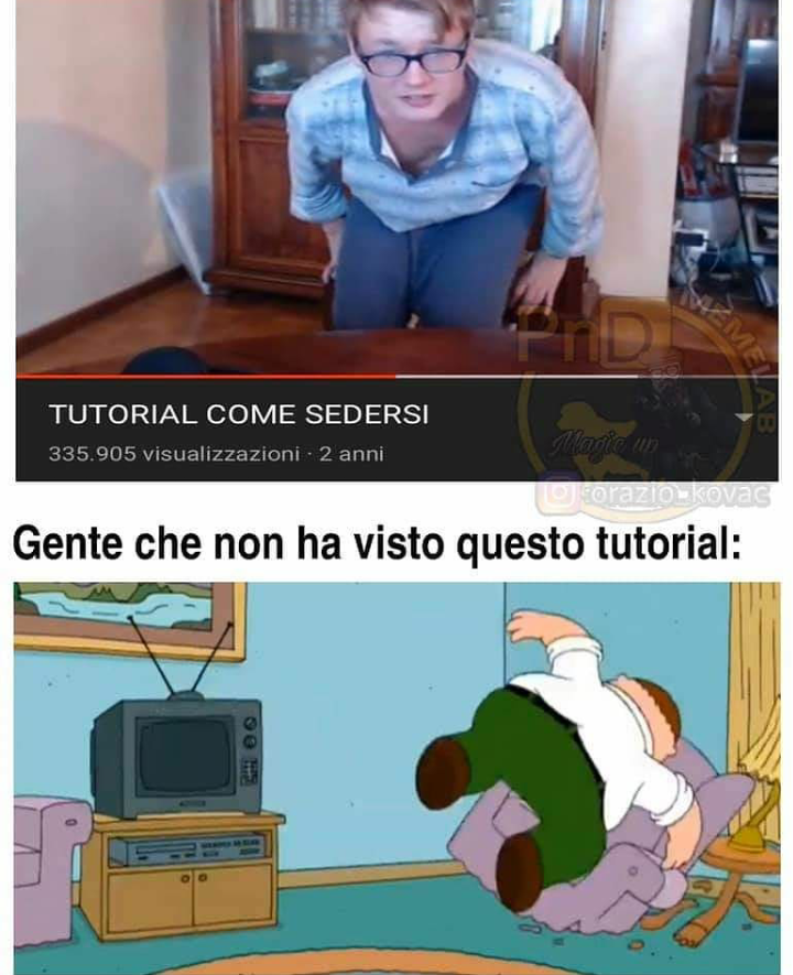 E voi sapete sedervi?