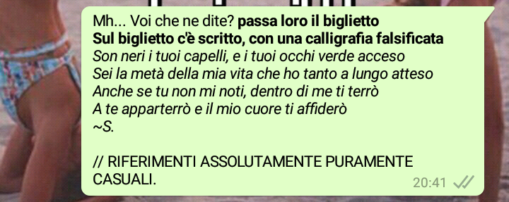 Chi coglie la citazione? ?