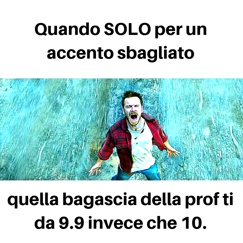 so che una volta è successo a tutti