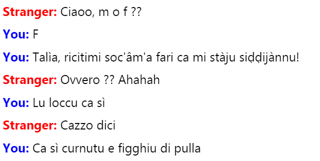 "Soc'âm'a fari?" Omegle Troll/Parte 1.