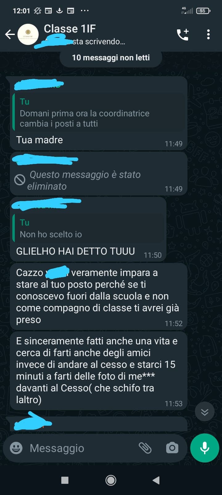 Che classe di MERDA... Diffamandomi in pubblico