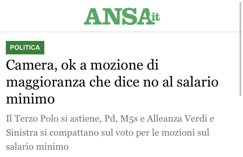 Cioè anche gli USA lo hanno, non per dire