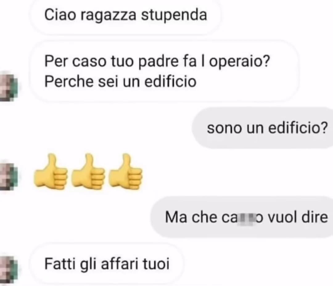 Io che ci provo con una ragazza: