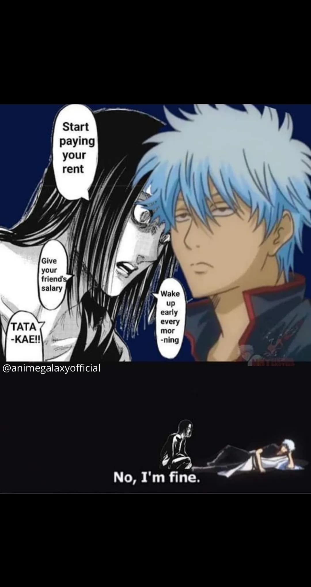 Ho passato la giornata a guardare Gintama mentre venivo soffocato da mamma e Cosino la mia mente si sta sciogliendo