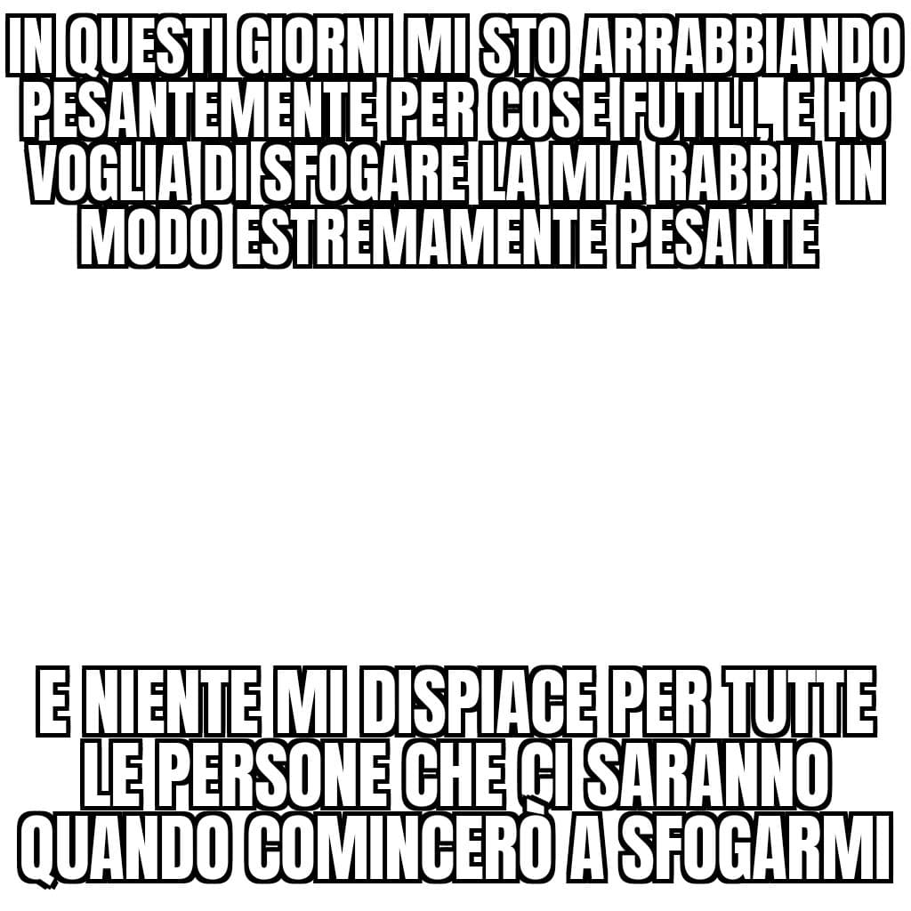 Mia sorella mi ha portato un cornetto al posto delle caramelle, stavo per rompere il piatto contro il muro e lanciare il cornetto 