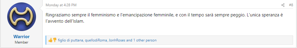 Commento che ho visto in un forum, meglio che non dica nulla perché mi vengono in mente solo brutte parole