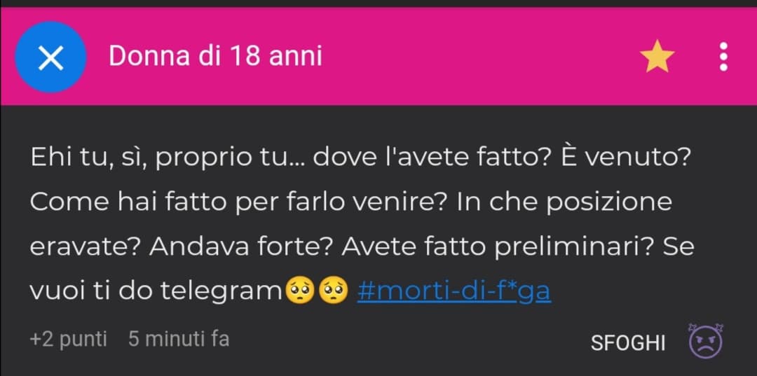 Tanta stima per questa ragazza