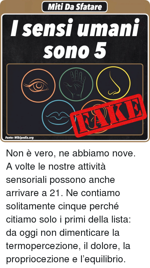 I sensi non sono 5