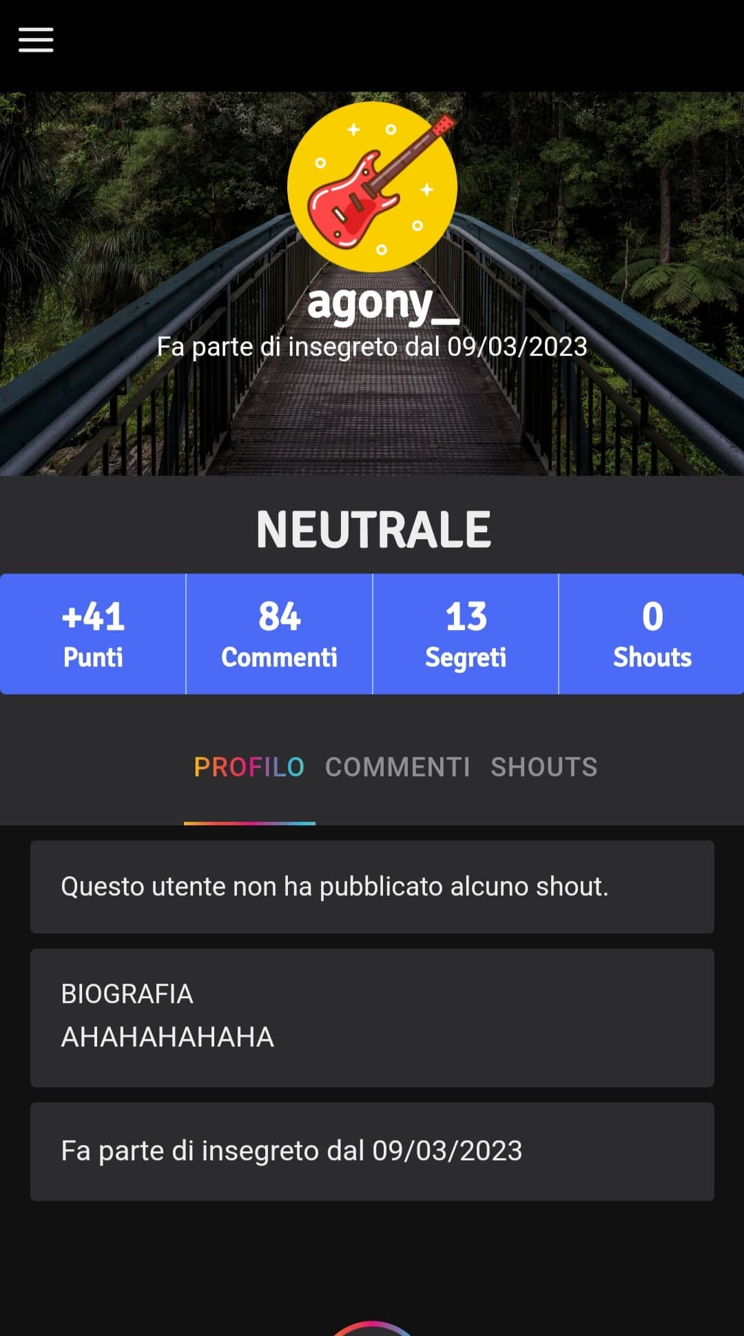 "Ma perché ti lamenti dei segreti che ti scrivono sono carini e innocui" 