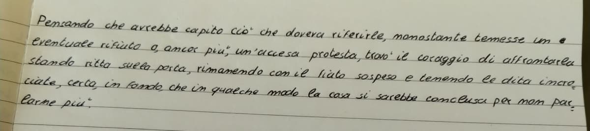 Mentre io analizzo questo poem... Ehh questa frase