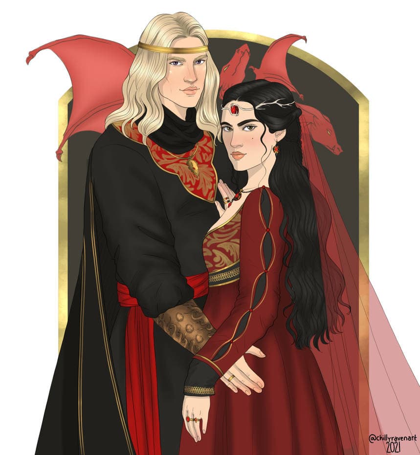 Aegon, Jaehaerys, Aerys e le loro regine 