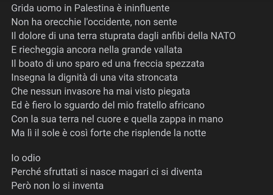 questa canzone è stata scritta 31 anni fa