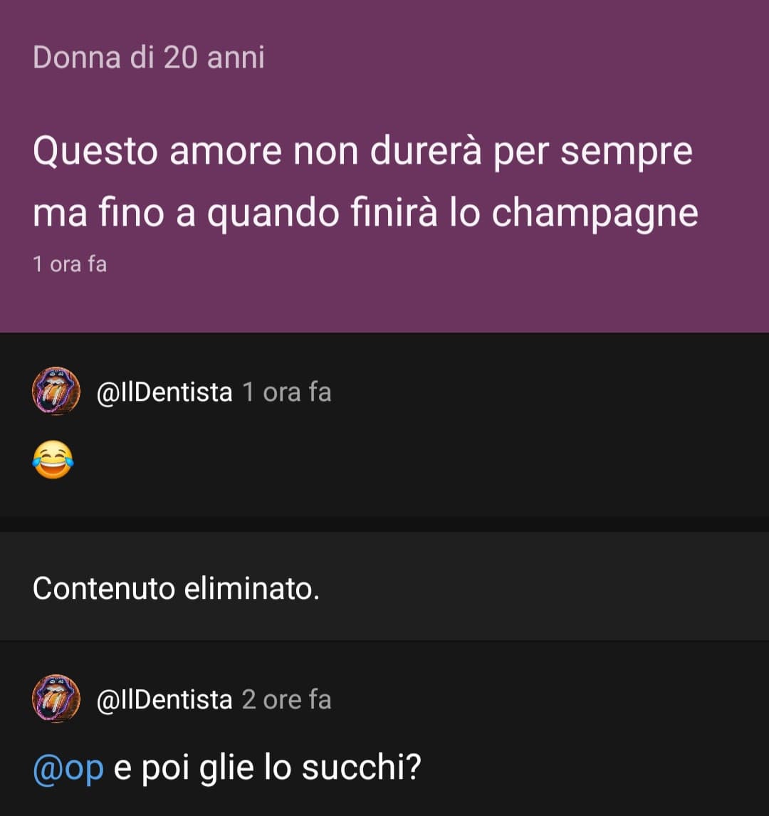 Tipica conversazione su insegreto 💀