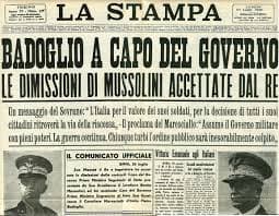 25 luglio 1943 - Caduta del fascismo