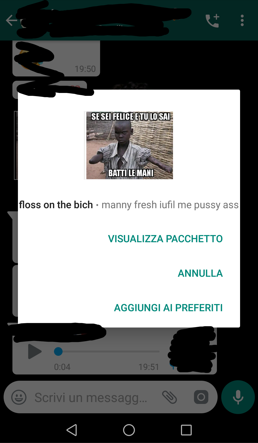 Ecco cosa mandano nei miei gruppi