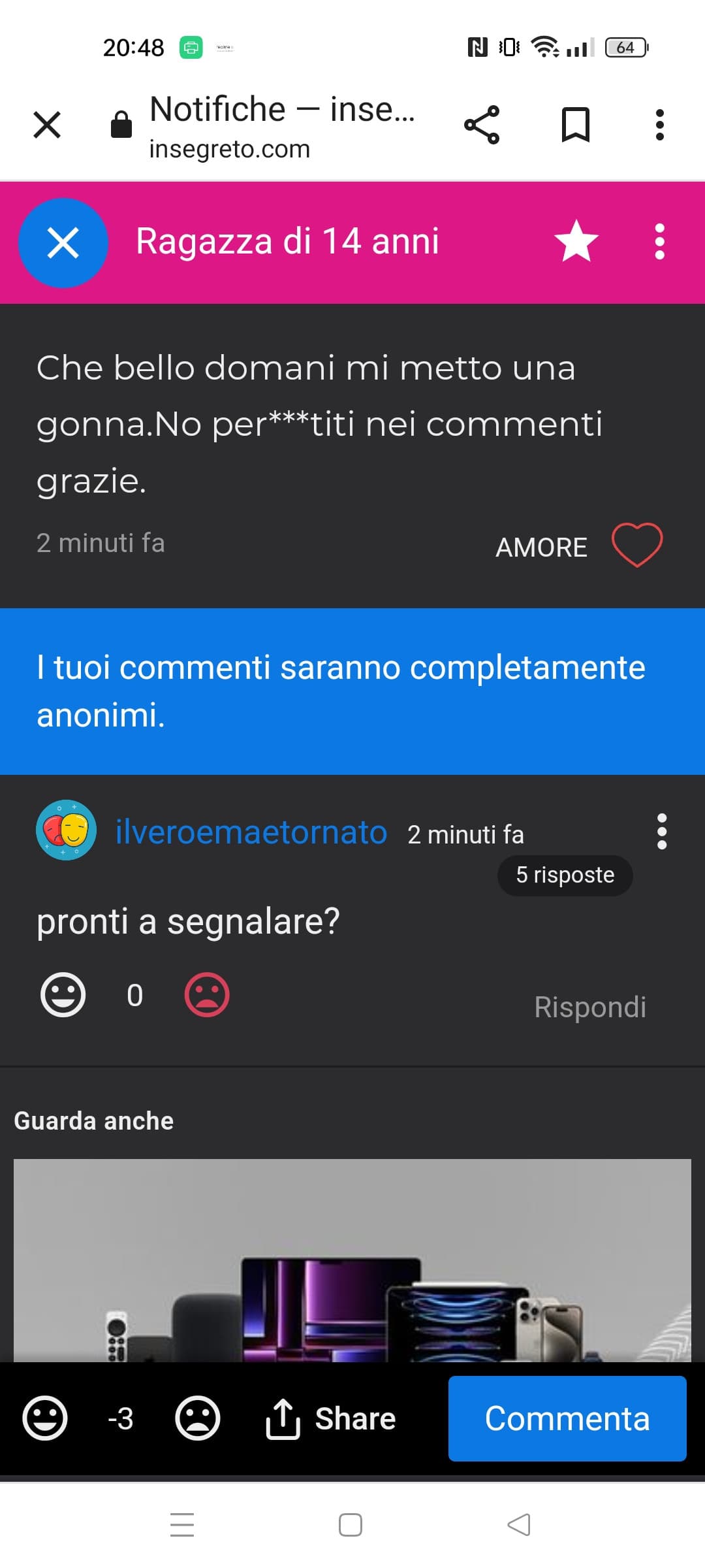 Ditemi che ho scritto di male