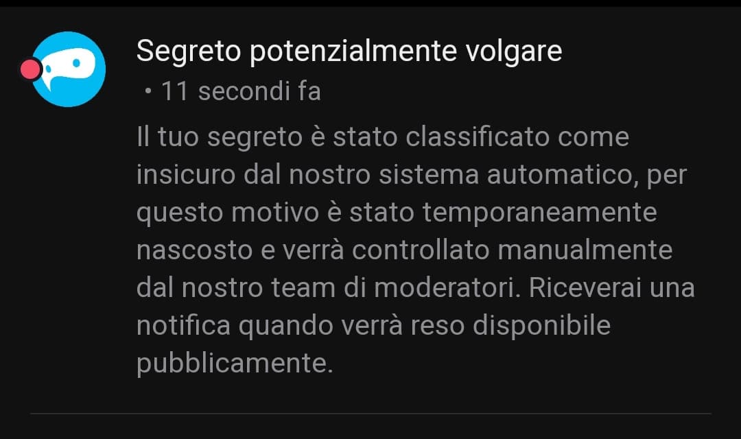 Il segreto:"sei felice?"