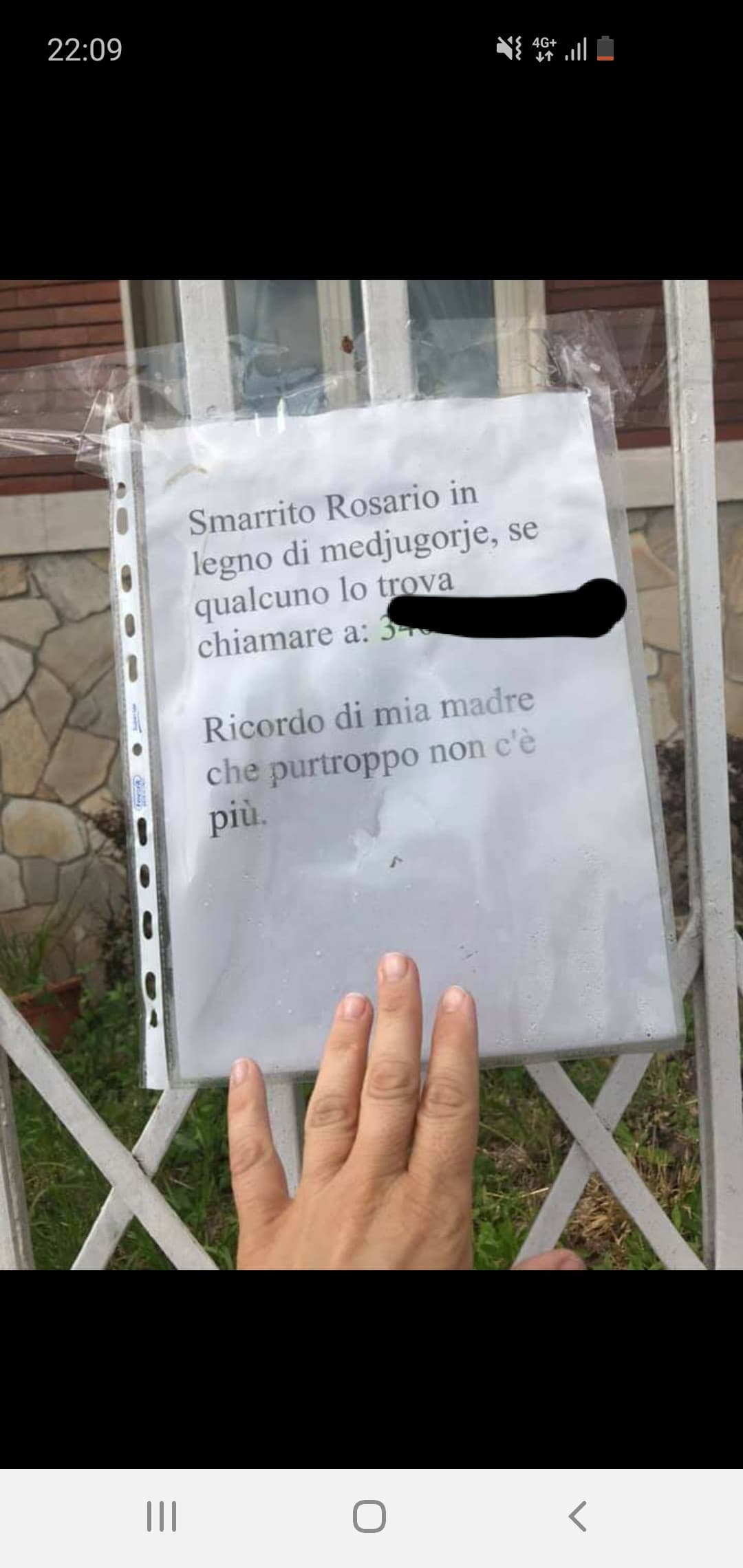 Nel frattempo nella mia città si cercano rosari 