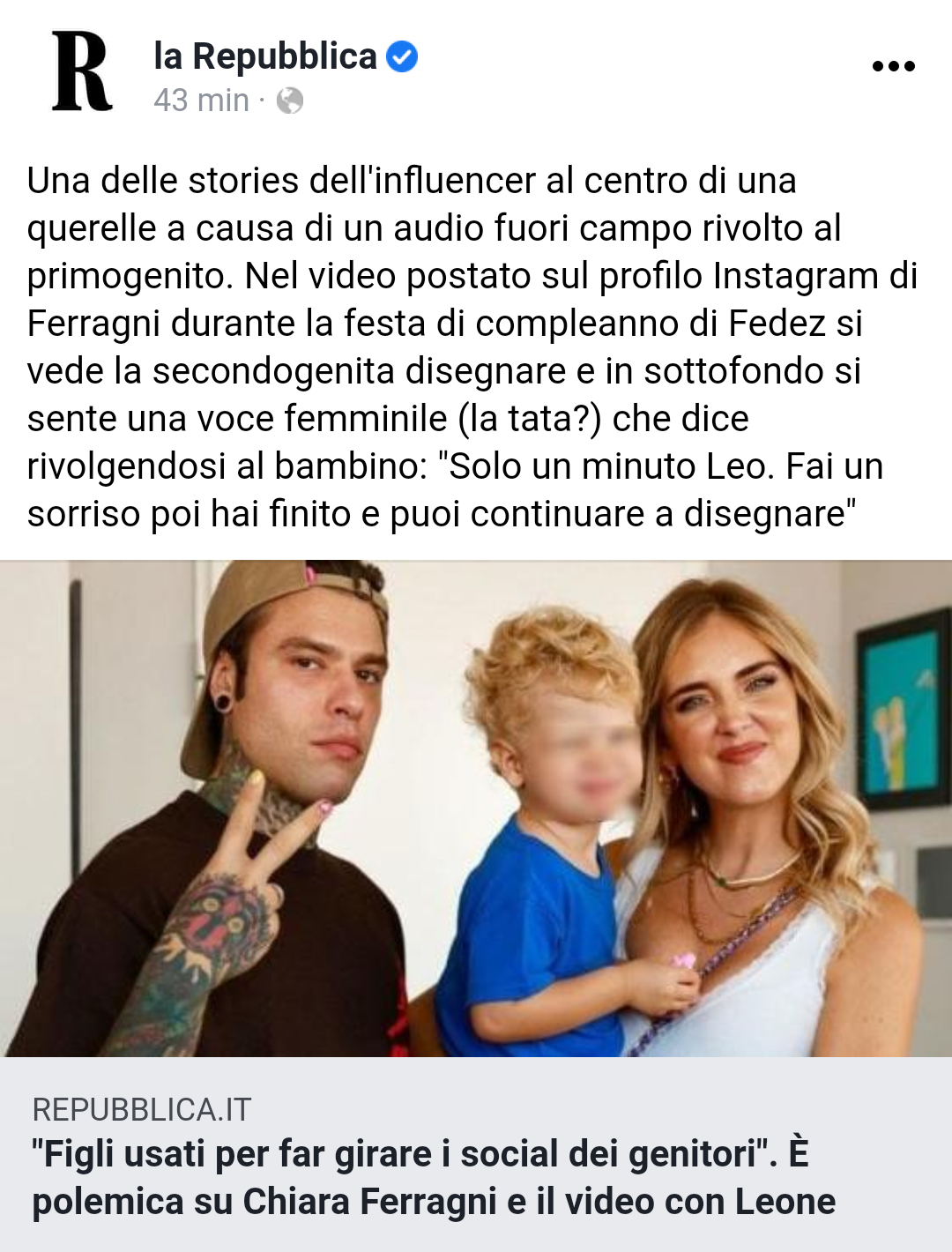 Ma davvero esistono gli illusi che credevano che lo facessero per il semplice gusto di condividere i figli?