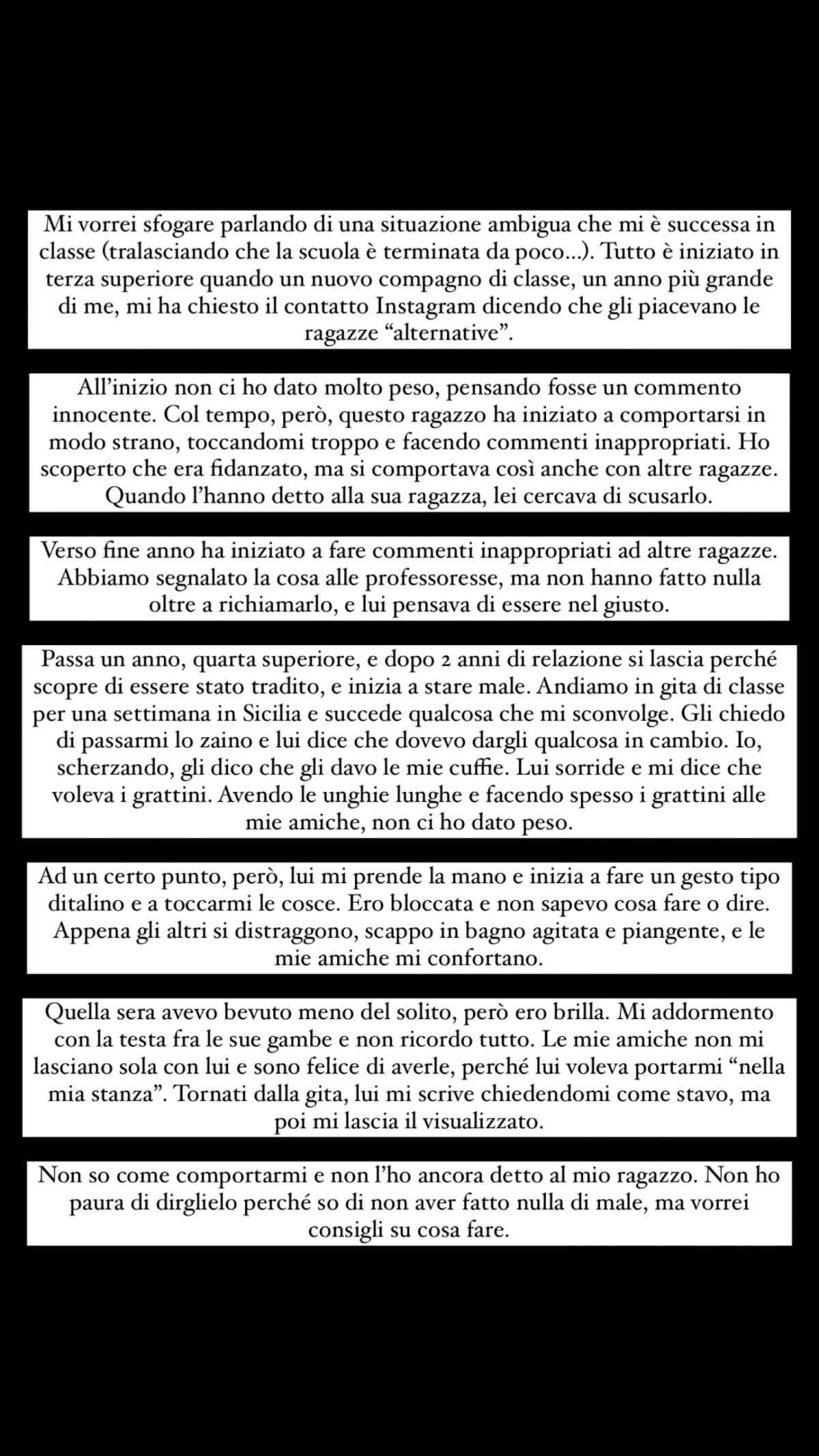 Se vi va leggete,vorrei consigli ..