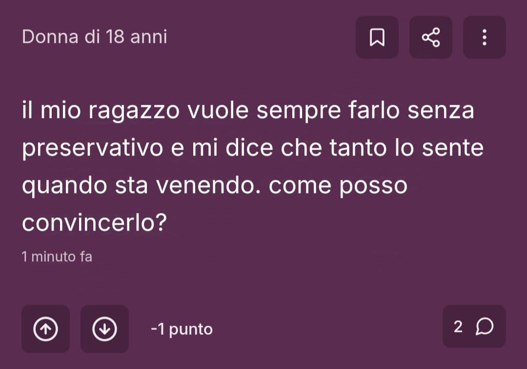 La contraccezione è letteralmente eugenetica al contrario, e post del genere ne sono la prova. 