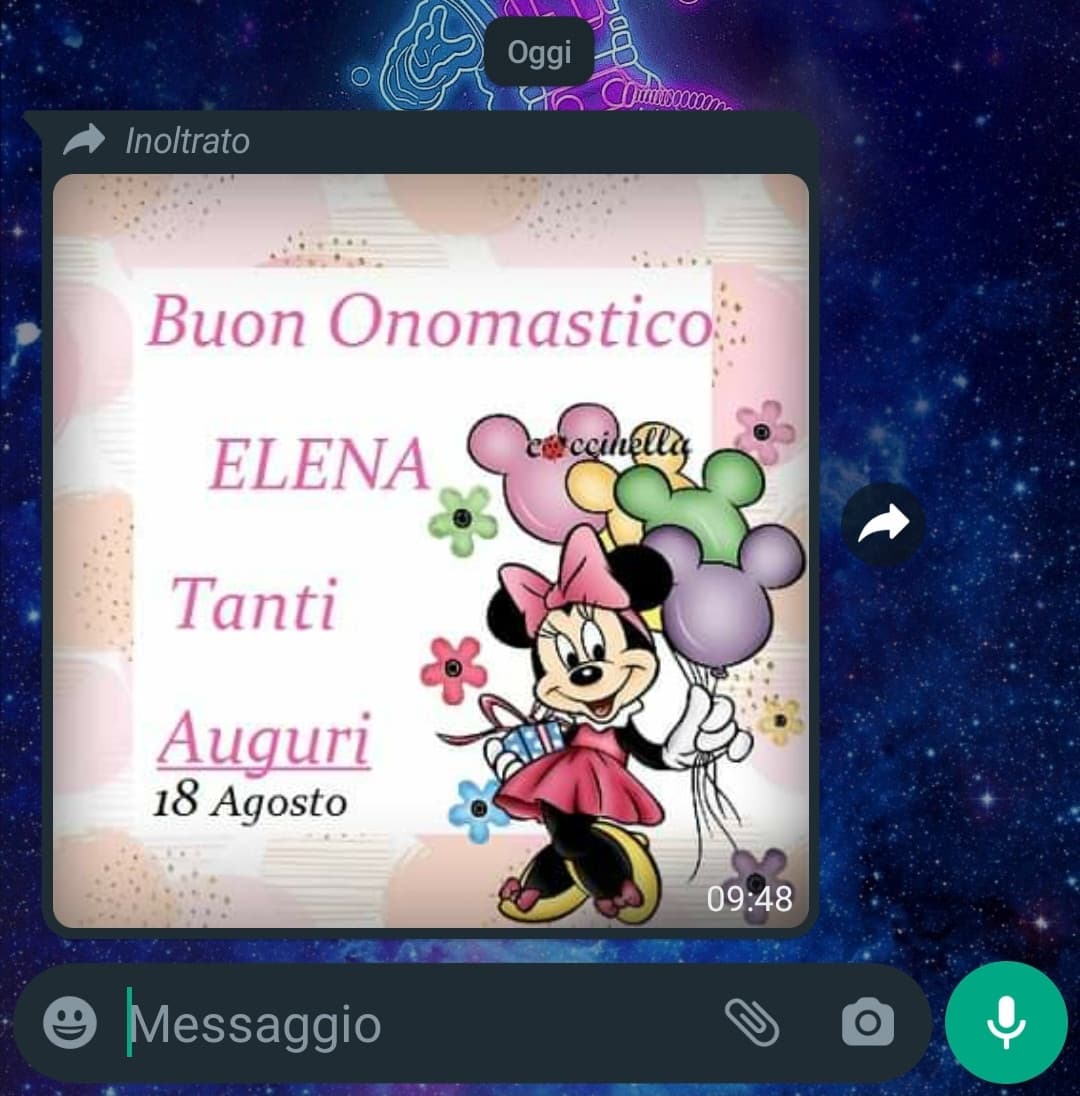 Nonna, mi sa che hai sbagliato immagine del buongiorno. Io non sono Elena.