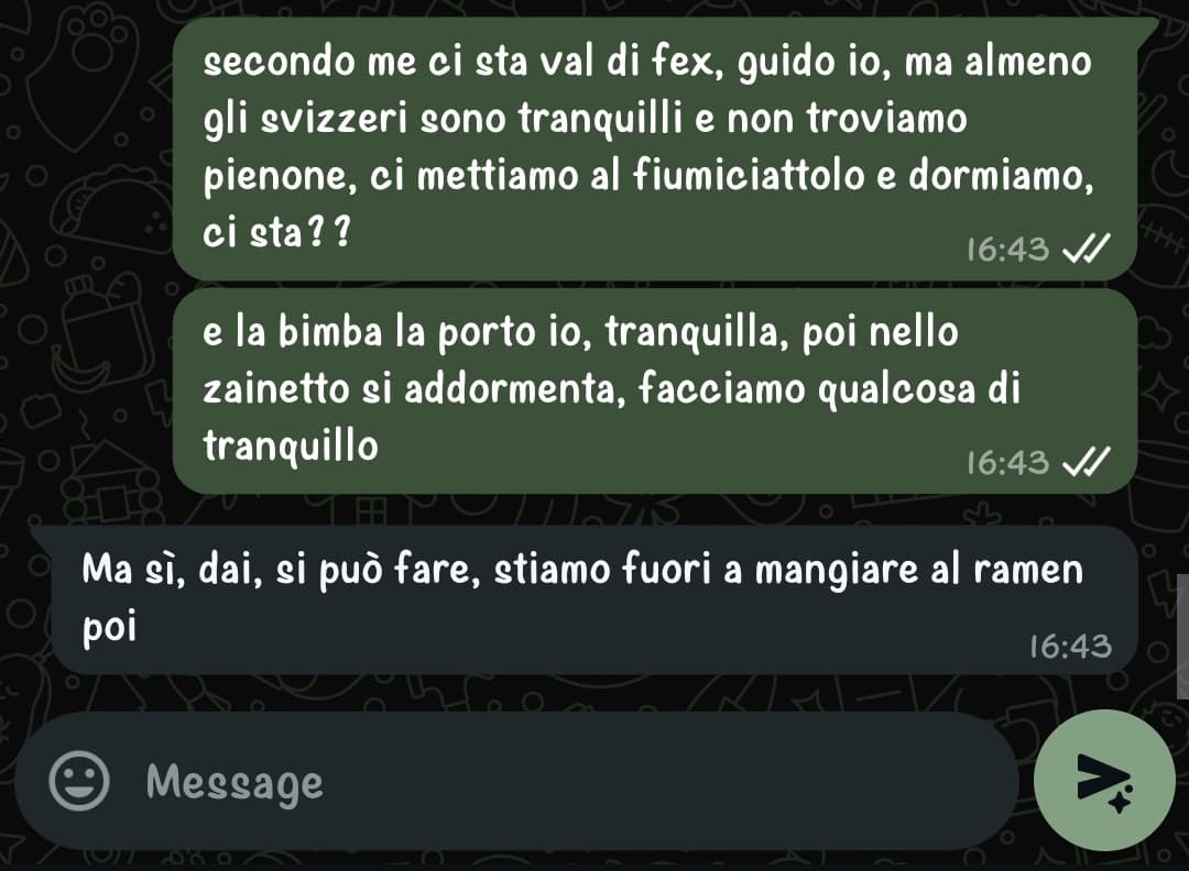 circa 24 ore fa, la pensavo così