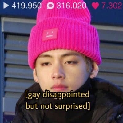 ho appena scoperto che uno dei pochi miei ex compagni di classe che non odiavo sta con una con cui ho litigato tipo 20 volte. I'm disappointed ☹️