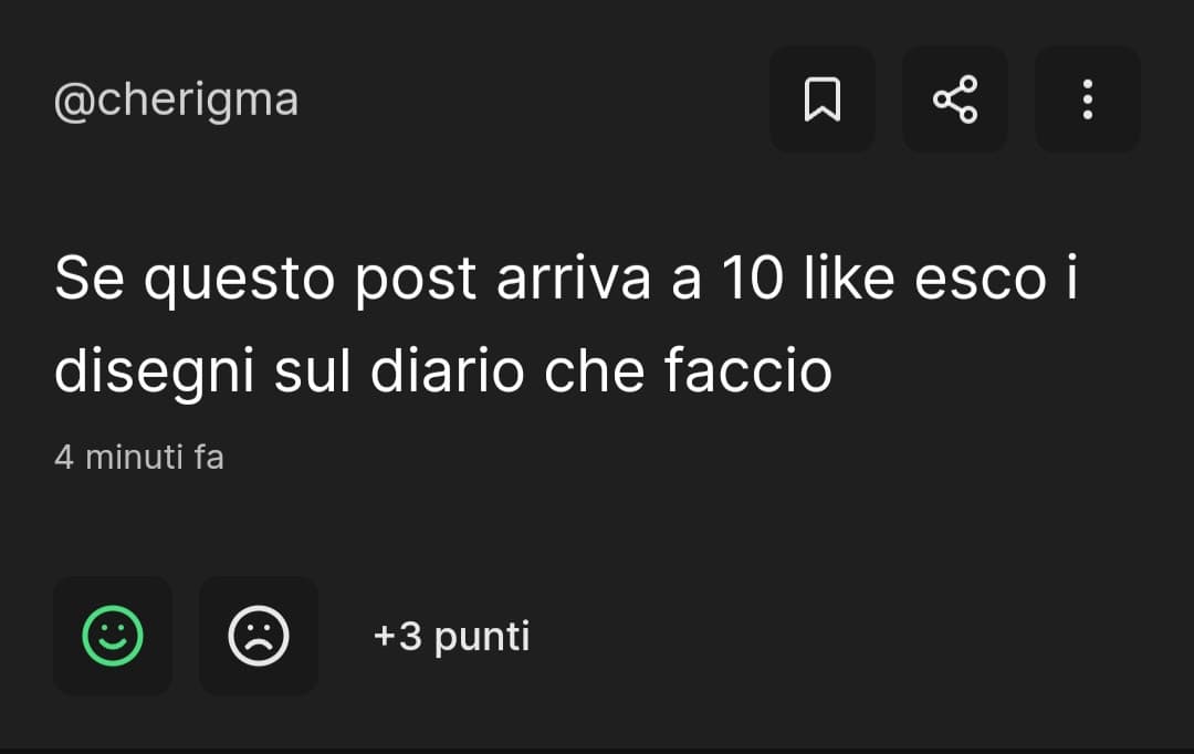 Se questo segreto arriva a 10 like tolgo il diario dei disegni a cherigma che è già rapito e in punizione nella mia cantina da mesi