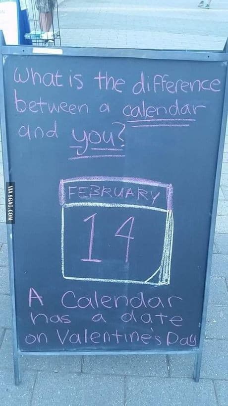 Qual è la differenza fra te e un calendario?