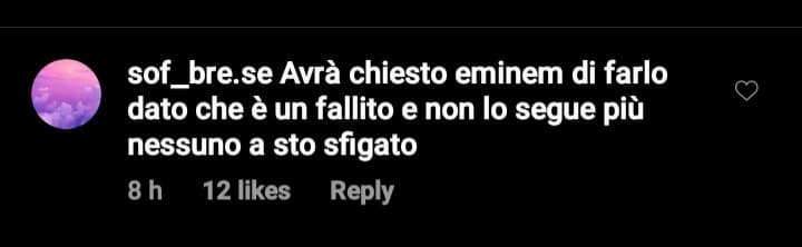 Sotto a un post dove si diceva che Eminem fosse morto (fake)