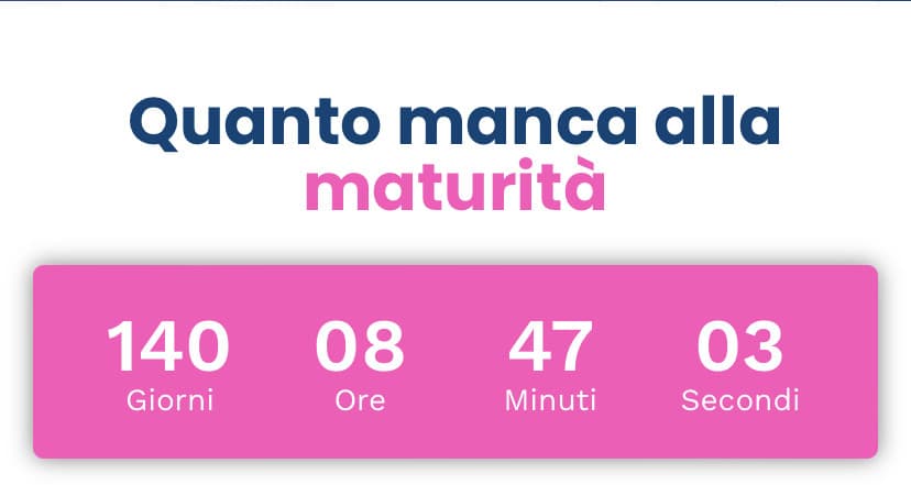 Come mancano 140 giorni?! Io ero convinto ci volessero ancora 4 anni 