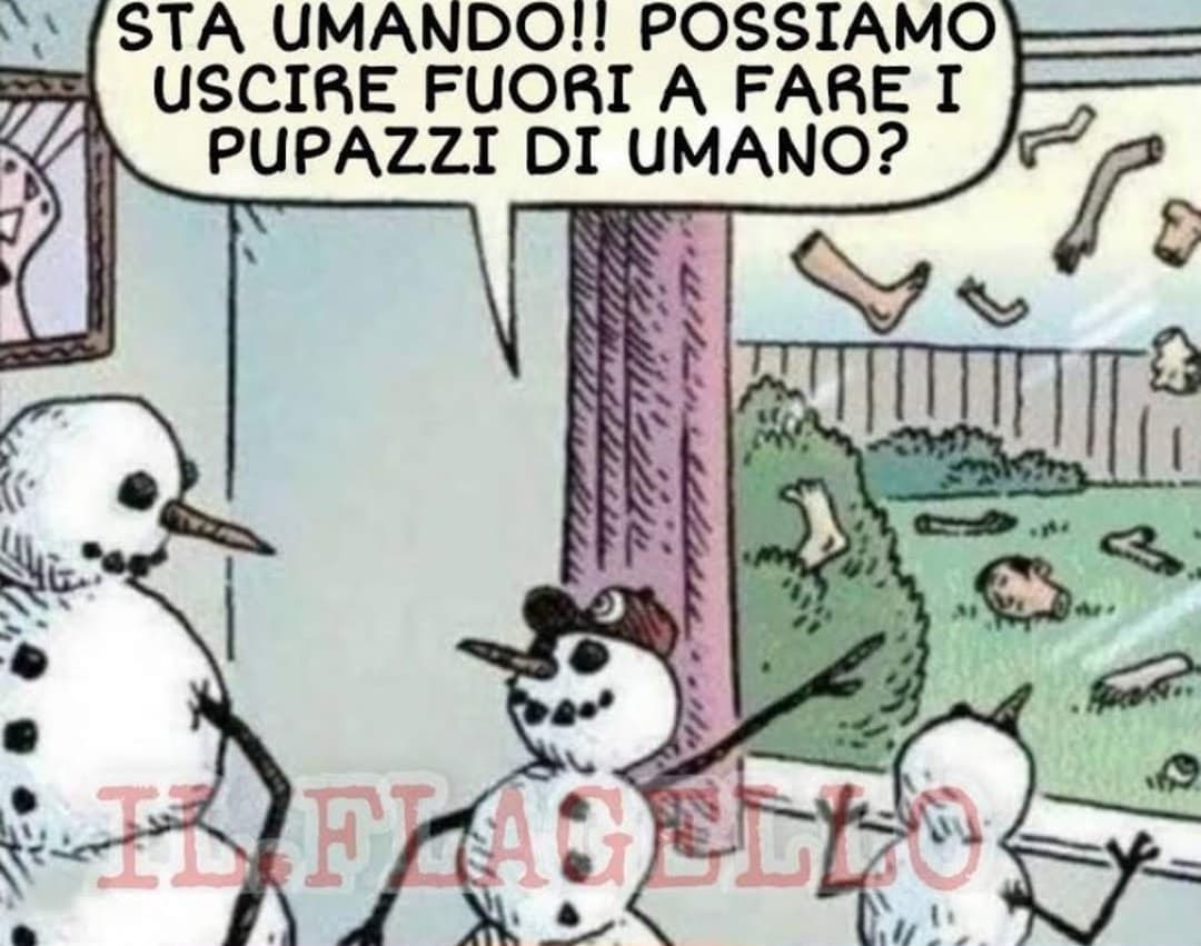 dato che ieri ha nevicato...