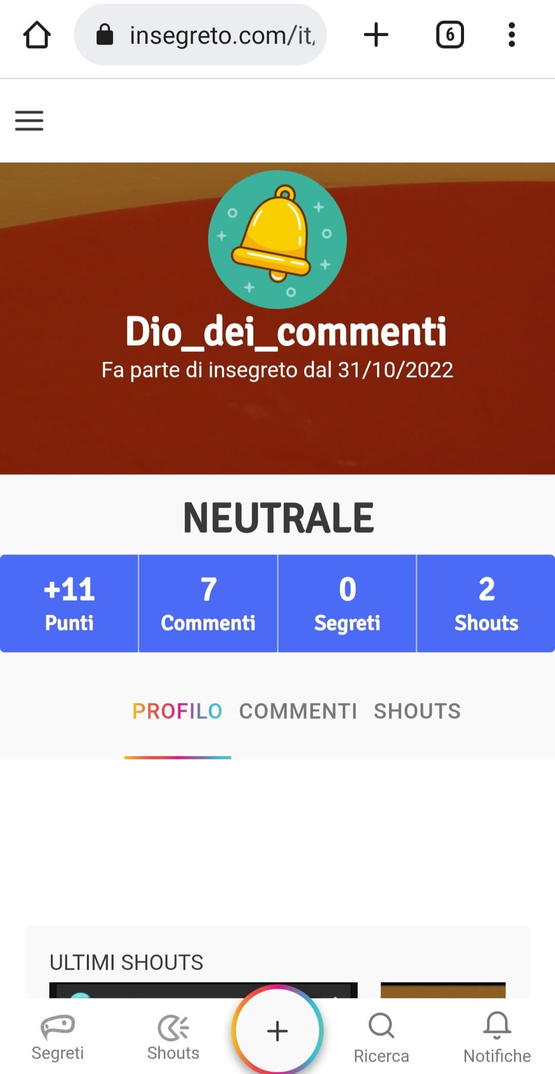 Ragazzi dai segnalate commenti al Dio, ha pubblicato un solo shout in quasi due mesi 