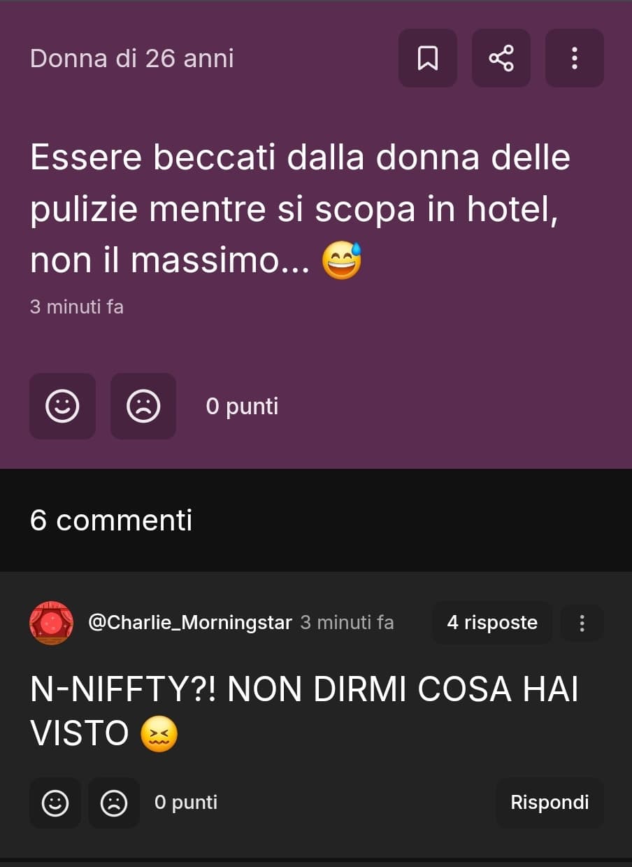 Non ce la faccio giuro sto fusa AHAHAHAHAHAHAHHHAH