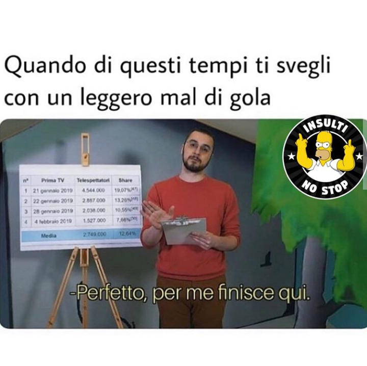 e io con 38.8 di febbre