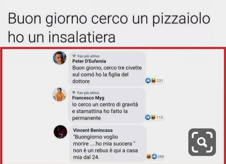 Io gli invio il curriculum, poi ho pure l'insalata!