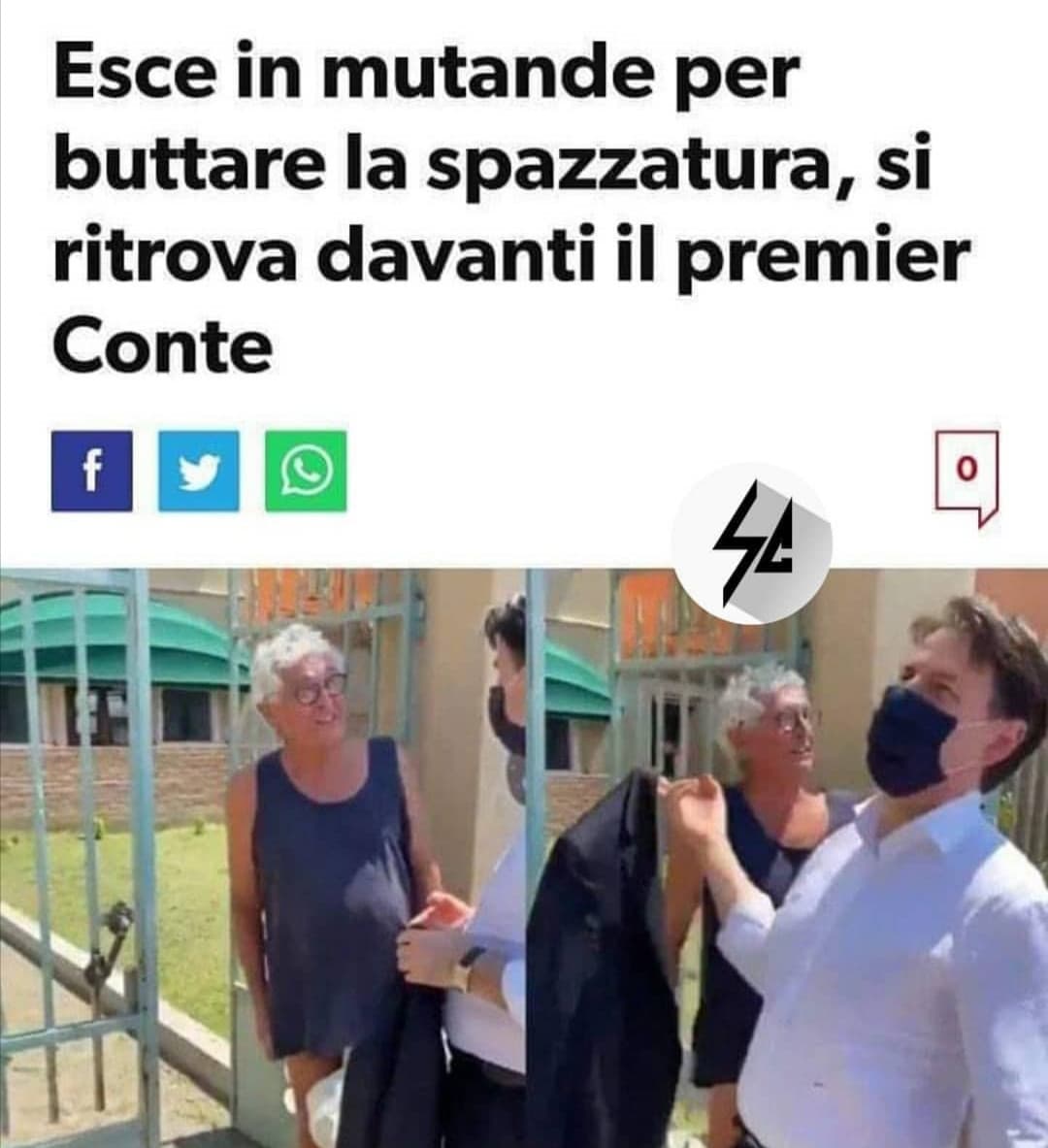 Poi mi chiedono perché mi "faccio bella" per andare a buttare la spazzatura 