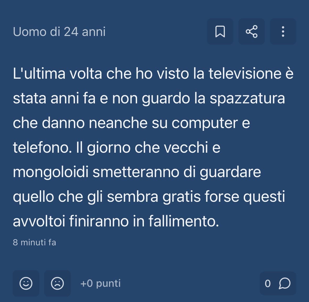 Che vita di 💩 devi avere