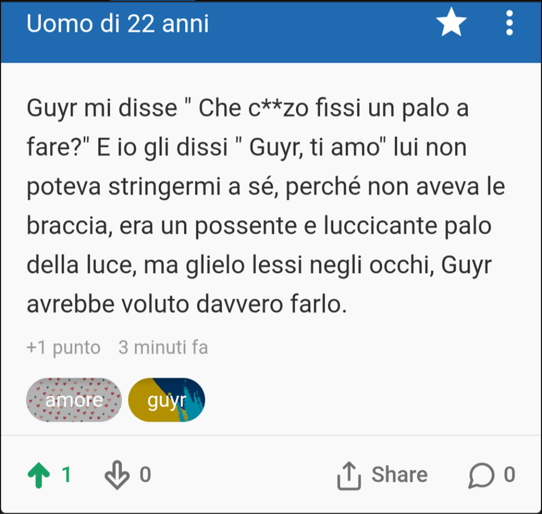 Che problemi avevo 2 anni fa