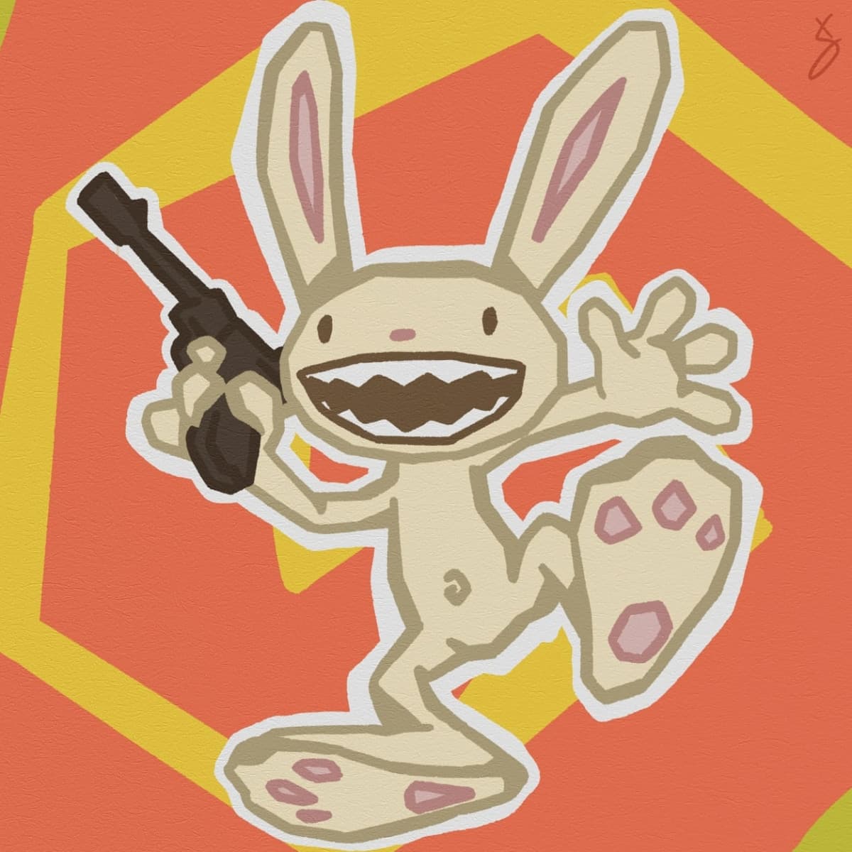 Qualcuno che conosce e ha giocato Sam and Max???
Vabbè comunque questo disegno l'ho fatto io