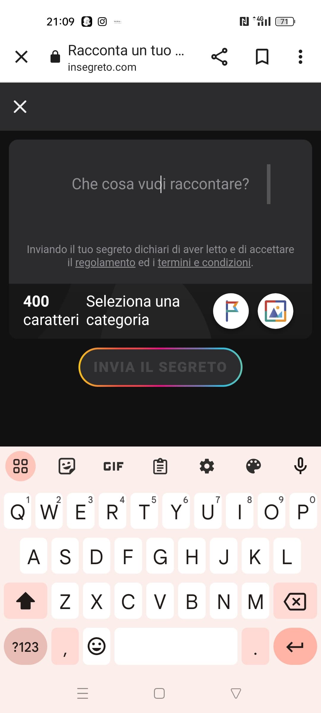 Mi sono appena accorta che sulla mia tastiera del telefono sulla prima riga c'è scritto qwerty