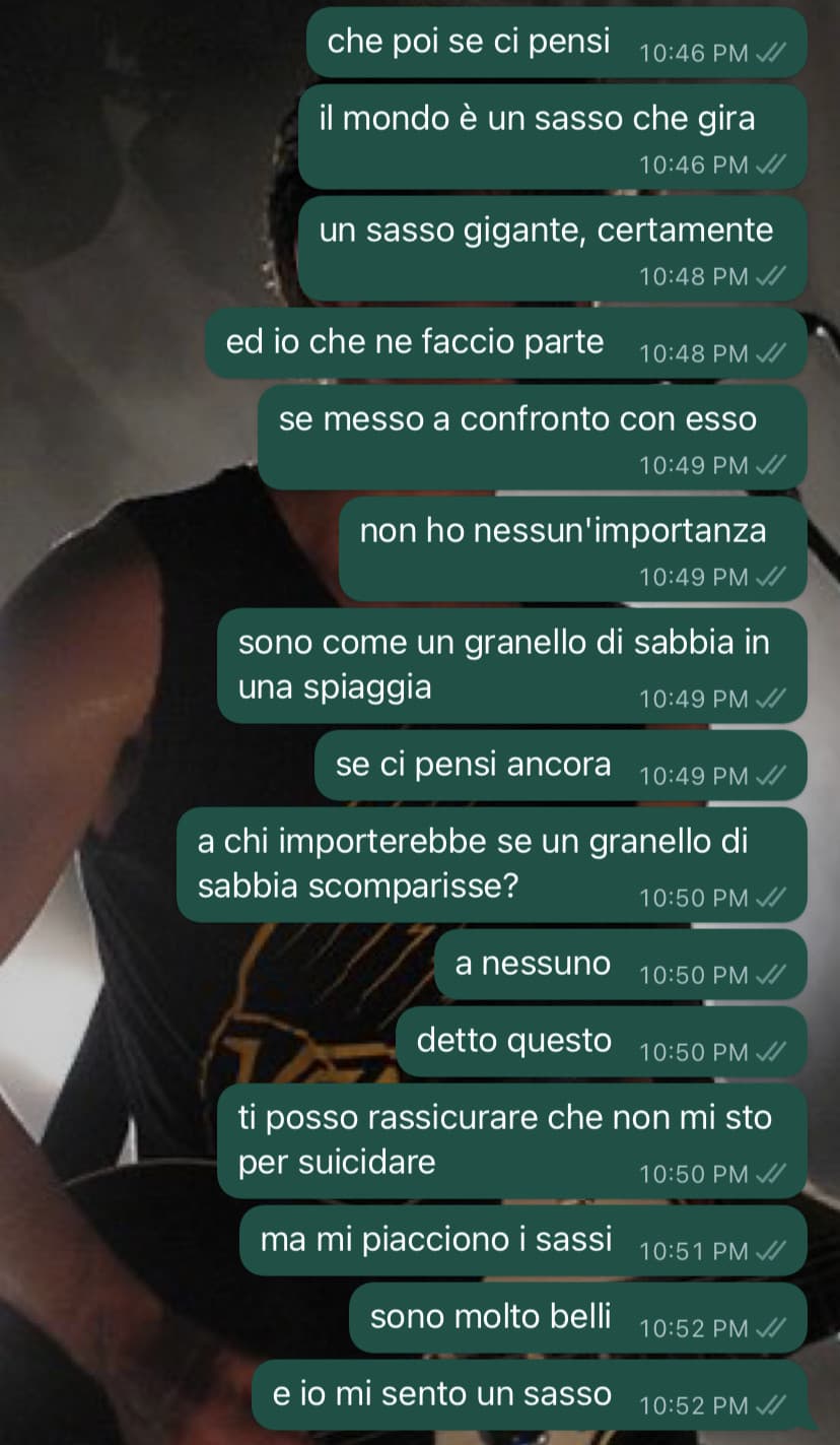 mi sentivo una poetessa, poi ho capito che i sassi mi attraggono