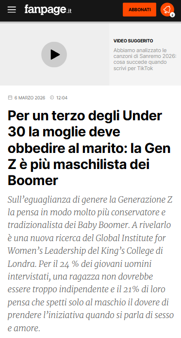 Grazie al cazzo, con tutte le canzoni trap ultra misogine e con la moda maranza ci credo che la mia generazione sia peggio dei boomer.