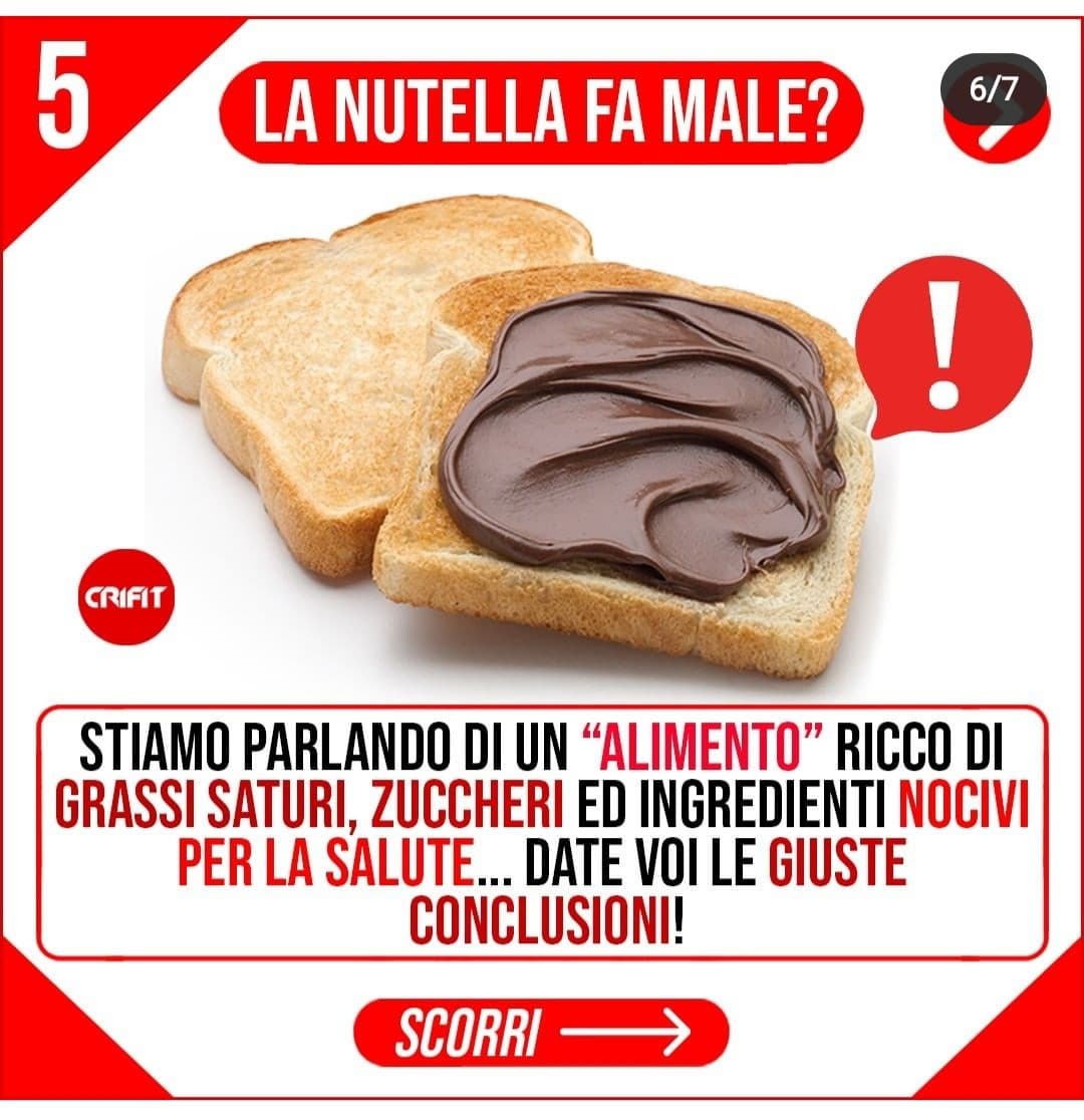  Quanto vuoi dare una visione distorta del cibo? / Personal Trainer di sta mincxia: sì 